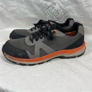 CAT Passage composite toe industrial work shoe medium charcoal lace up